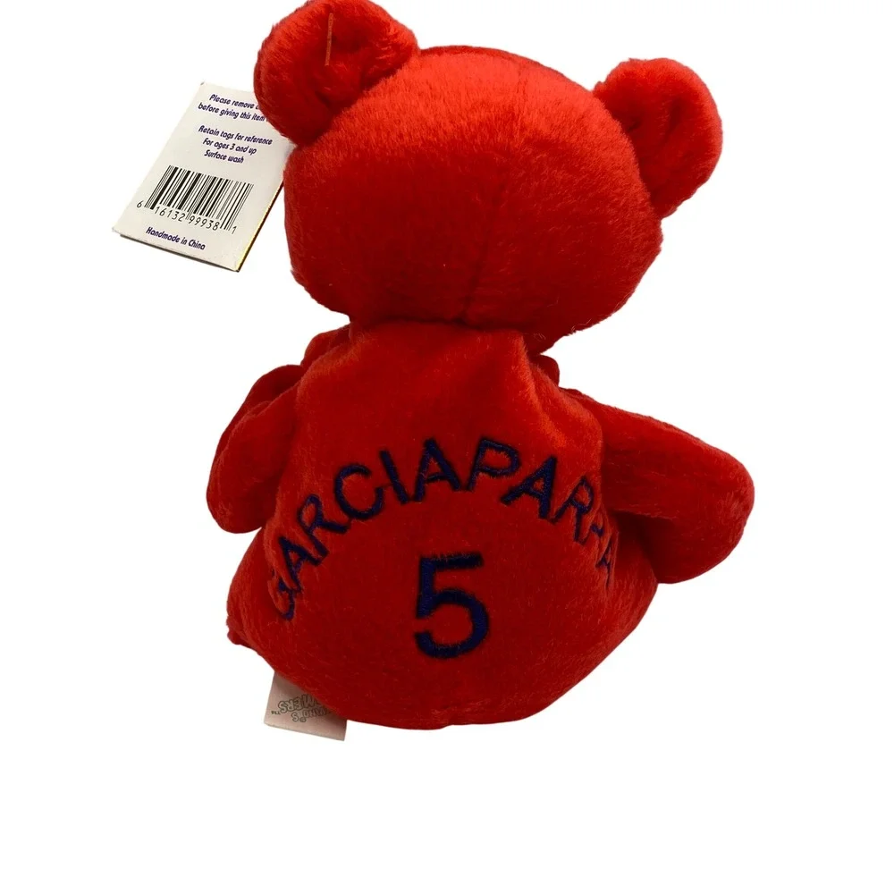 Vintage Salvinos Bammers Nomar Garciaparra 5 Opening Day Red Teddy Bear‎ Plush